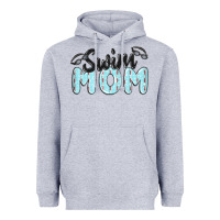 Heather Grey swim mom Heavyweight Hoodie - MaliasSmallBusiness