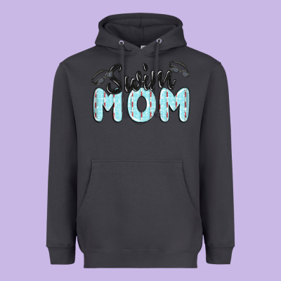 Swim Mom Heavyweight Hoodie Designed By Maliassmallbusiness