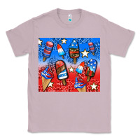 Lilac american popsicle and stars Classic Tee - AdoDesignShop