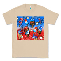 Mushroom american popsicle and stars Classic Tee - AdoDesignShop