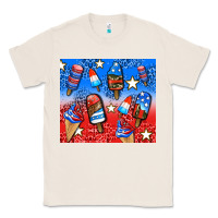 Natural american popsicle and stars Classic Tee - AdoDesignShop