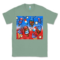 Sage american popsicle and stars Classic Tee - AdoDesignShop