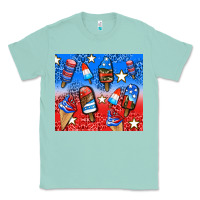 Seafoam american popsicle and stars Classic Tee - AdoDesignShop