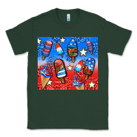Sports Green american popsicle and stars Classic Tee - AdoDesignShop