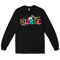 Black nurse with nurse element Long Sleeve Tee - AdoDesignShop