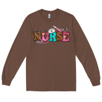 Chestnut nurse with nurse element Long Sleeve Tee - AdoDesignShop