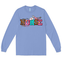 Colony Blue nurse with nurse element Long Sleeve Tee - AdoDesignShop