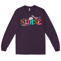 Plum nurse with nurse element Long Sleeve Tee - AdoDesignShop