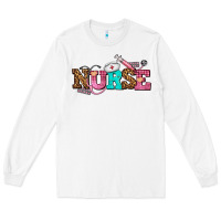 White nurse with nurse element Long Sleeve Tee - AdoDesignShop