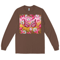 Chestnut Hour Breast Cancer Bra Long Sleeve Tee - Artiststas