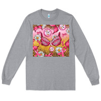 Heather Grey Hour Breast Cancer Bra Long Sleeve Tee - Artiststas