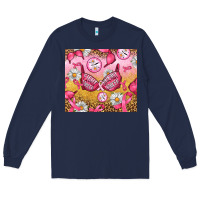 Navy Hour Breast Cancer Bra Long Sleeve Tee - Artiststas