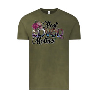 Vintage Olive most loved mother Vintage Tee - SublimationCraftShop