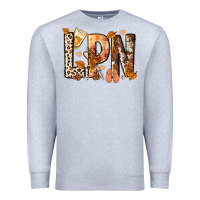 Heather Grey lpn licensed practical nurse Premium Sweatshirt - NancyCooperArtShop