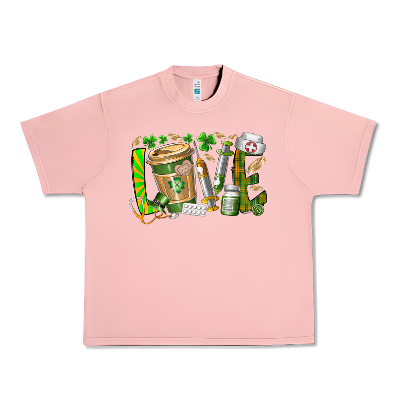 St Patricks Love Nurse Urban Heavy Tee by RacoonDesign | Teevron