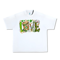 White St Patricks love nurse Urban Heavy Tee - RacoonDesign