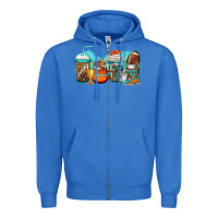 True Royal American football coffee Zipper Hoodie - Jasminsmagicworld