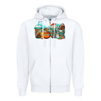 White American football coffee Zipper Hoodie - Jasminsmagicworld