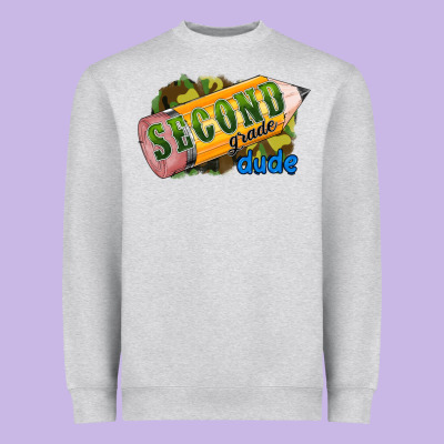 Second Grade Dude Heavyweight Sweatshirt Designed By Ranaportraitstore