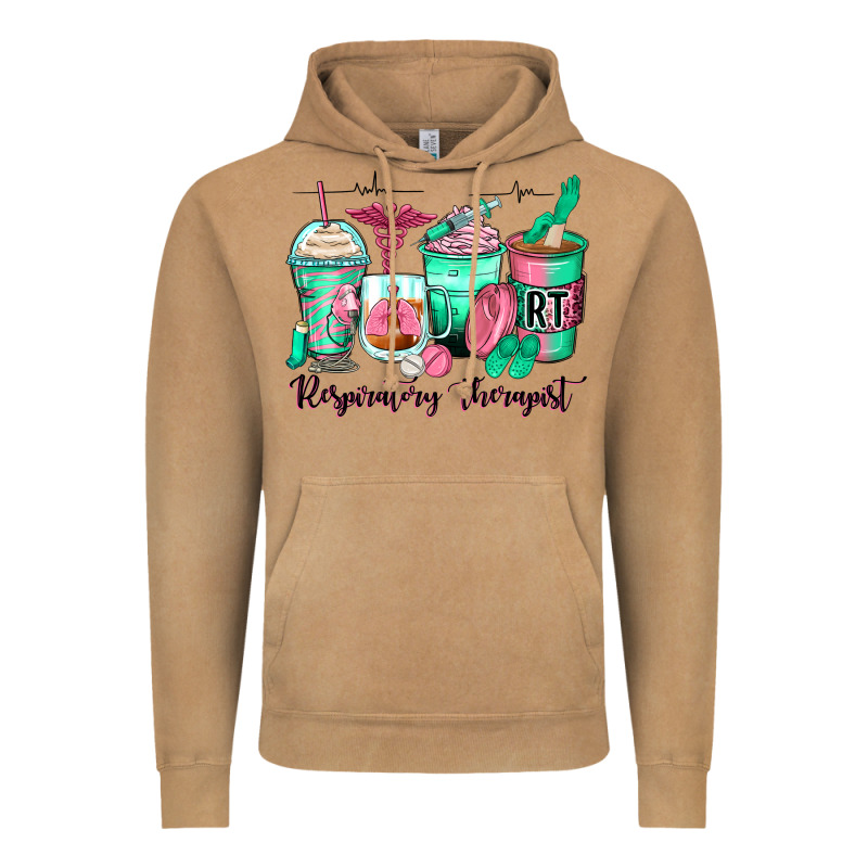 Respiratory Therapist Coffee Cups Vintage Hoodie by Zillion Design Studio | Teevron