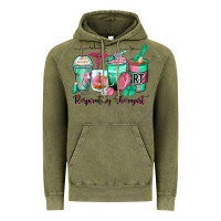 Vintage Olive respiratory therapist coffee cups Vintage Hoodie - Zillion Design Studio