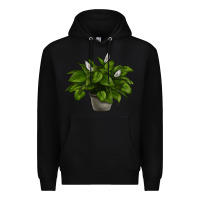 Black Peace Lily Premium Hoodie - LillyAllenDesigns