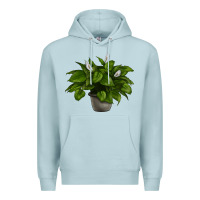 Blue Mist Peace Lily Premium Hoodie - LillyAllenDesigns