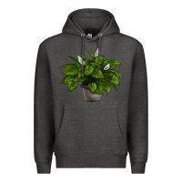 Charcoal Heather Peace Lily Premium Hoodie - LillyAllenDesigns