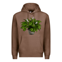 Chestnut Peace Lily Premium Hoodie - LillyAllenDesigns