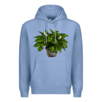 Colony Blue Peace Lily Premium Hoodie - LillyAllenDesigns