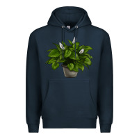 Navy Peace Lily Premium Hoodie - LillyAllenDesigns