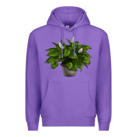 Purple Peace Lily Premium Hoodie - LillyAllenDesigns