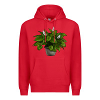 Red Peace Lily Premium Hoodie - LillyAllenDesigns