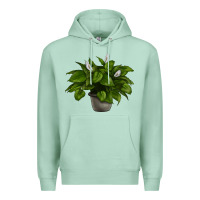 Seafoam Peace Lily Premium Hoodie - LillyAllenDesigns