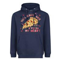 Navy you'll always have a pizza my heart Heavyweight Hoodie - MaliasSmallBusiness