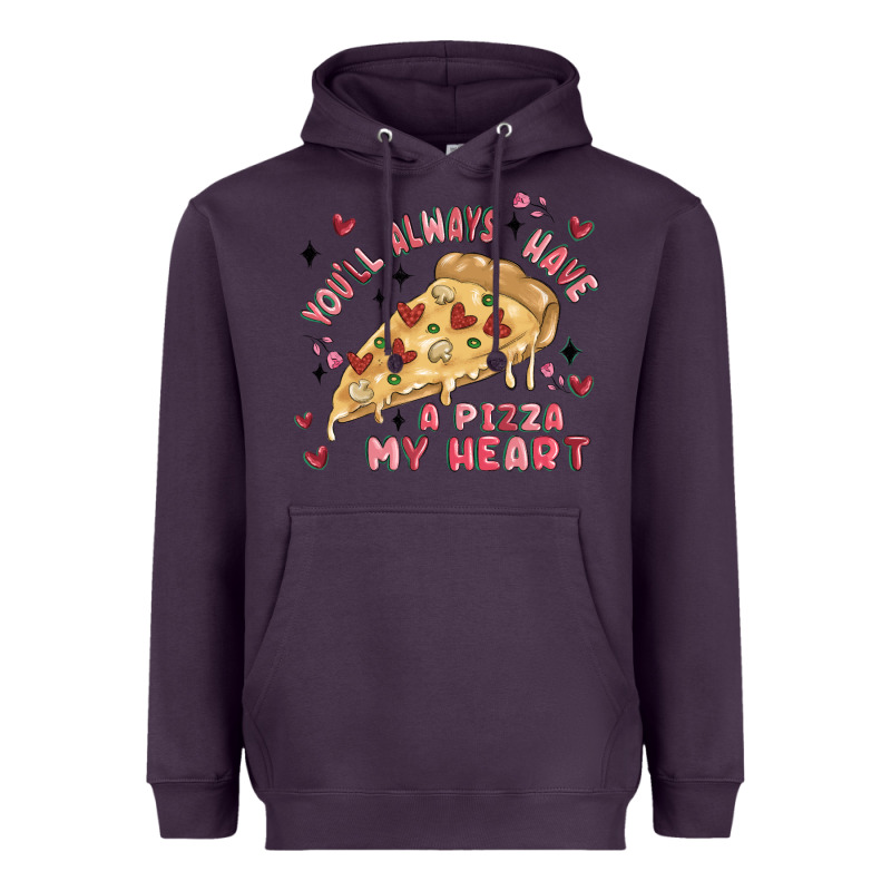 You'll Always Have A Pizza My Heart Heavyweight Hoodie by MaliasSmallBusiness | Teevron