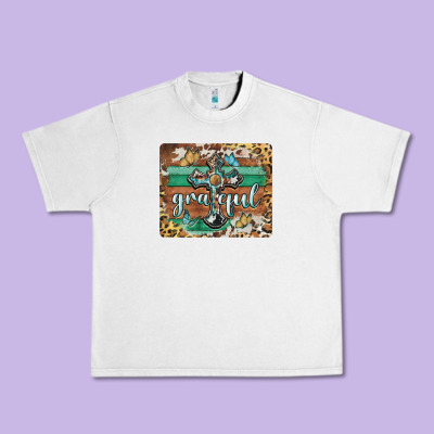 Grateful Cross Urban Heavy Tee Designed By Barkaloodesign