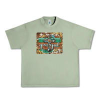 Oil Green grateful cross Urban Heavy Tee - BarkalooDesign
