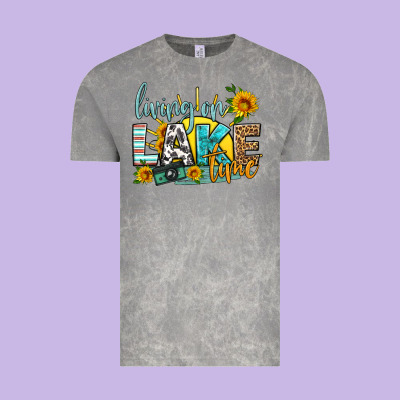 Living On Lake Time Vintage Tee Designed By Hra Design Shop