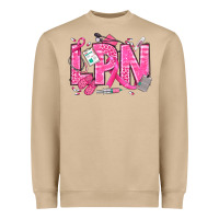 Mushroom Breast Cancer LPN Licensed Practical Nurse Heavyweight Sweatshirt - texasbilliewilder