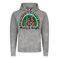 Cloud Rock merry and bright rainbow christmas Vintage Hoodie - RanaPortraitStore
