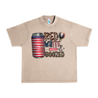 French Oak red white  boozed Urban Heavy Tee - CowhideDigitalArt