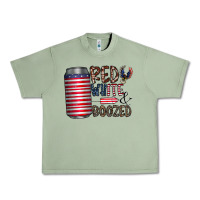 Oil Green red white  boozed Urban Heavy Tee - CowhideDigitalArt