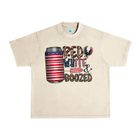 Sandshell red white  boozed Urban Heavy Tee - CowhideDigitalArt