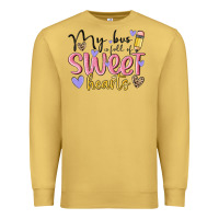 Antique Gold my bus full of sweet hearts Premium Sweatshirt - MaliasSmallBusiness