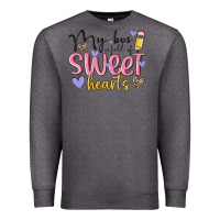 Charcoal Heather my bus full of sweet hearts Premium Sweatshirt - MaliasSmallBusiness