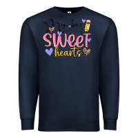 Navy my bus full of sweet hearts Premium Sweatshirt - MaliasSmallBusiness