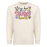 Sandshell my bus full of sweet hearts Premium Sweatshirt - MaliasSmallBusiness