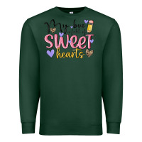 Sports Green my bus full of sweet hearts Premium Sweatshirt - MaliasSmallBusiness