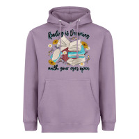 Reading Is Dreaming With Your Eyes Open Heavyweight Hoodie | Teevron